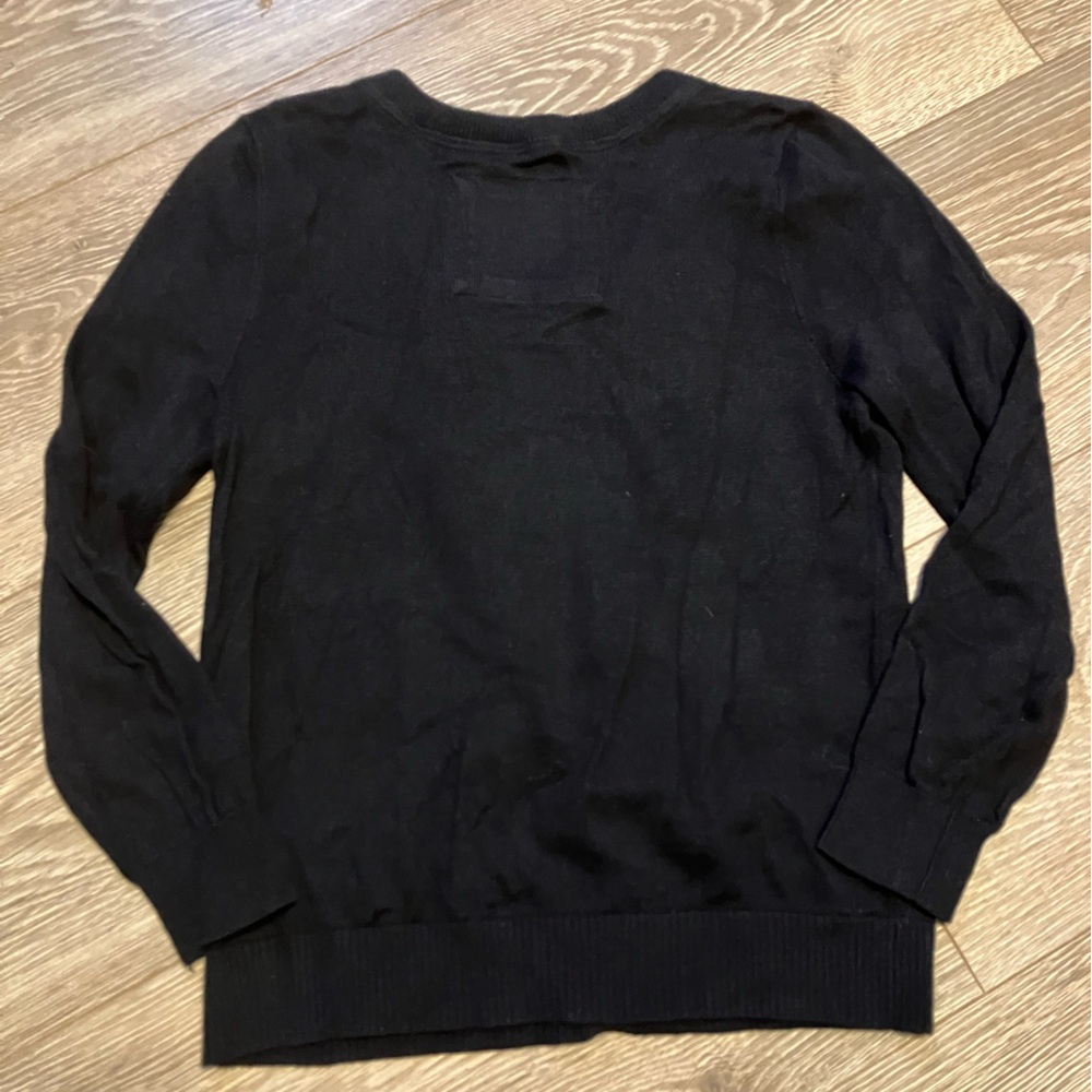 NWT ✨Y2K✨Abercrombie & Fitch Dark Navy Women's Cardigan Sweater - Picture 4 of 9